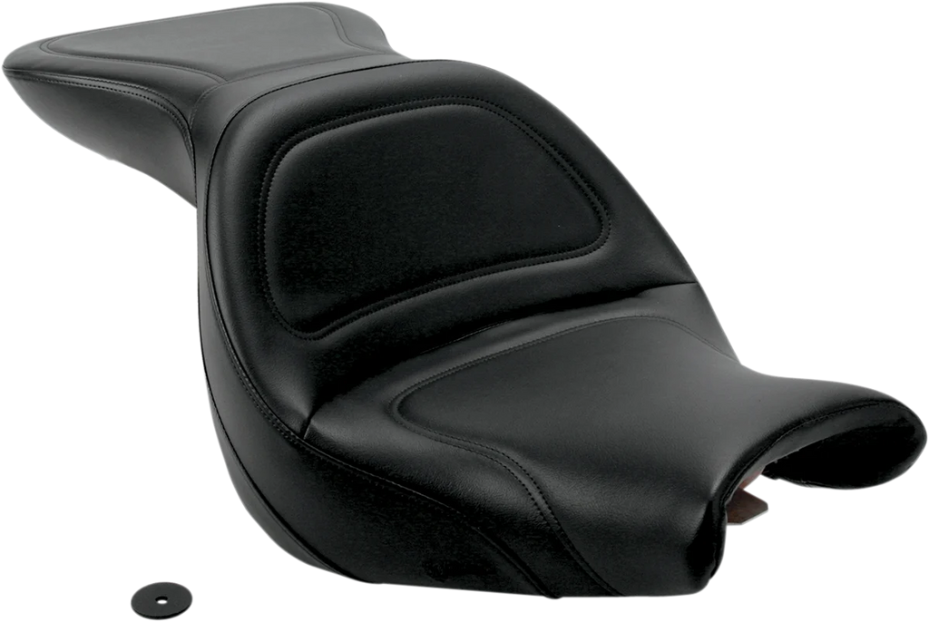 Saddlemen Seat - Explorer™ - without Backrest - Stitched - Black - V750 Aero H04-13-029 - Side View