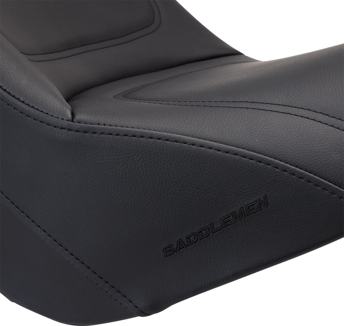 Saddlemen Seat - Explorer™ - without Backrest - Stitched - Black - VN900 K06-11-029 - Side View