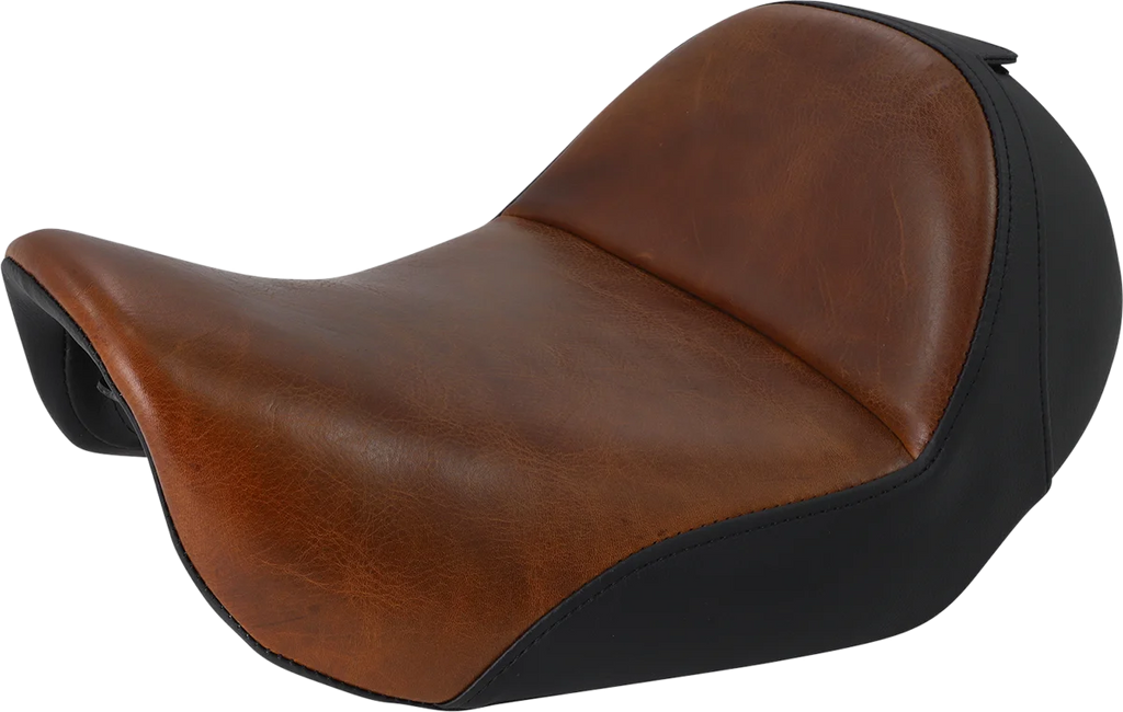 Saddlemen Seat - Renegade™ Lariat Solo - Smooth - Brown - Dyna 806-04-0041B - Main Product View