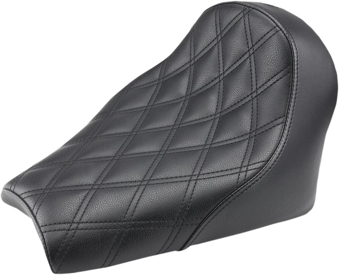 Saddlemen Seat - Renegade Solo - Lattice Stitched - Brown I18-33-002BLS - Side View