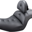 Load image into Gallery viewer, Saddlemen Seat - Roadsofa™ - With Backrest - Pillow Top - Black - Heated H18-07-181BRHCT - Main Product View