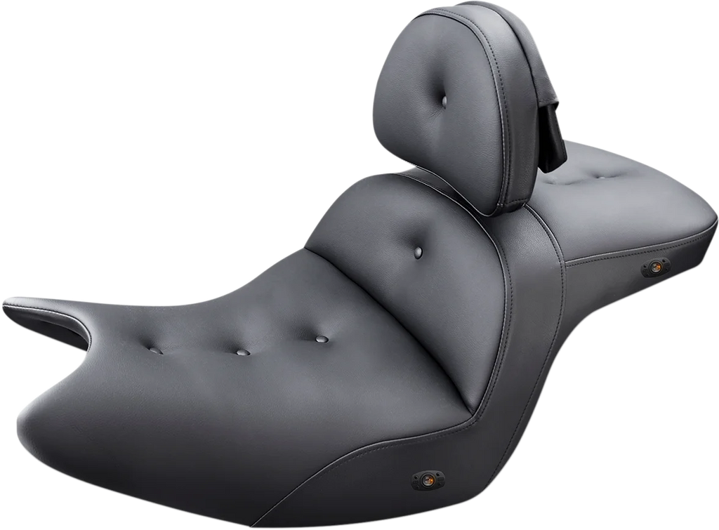 Saddlemen Seat - Roadsofa™ - With Backrest - Pillow Top - Black - Heated H18-07-181BRHCT - Main Product View