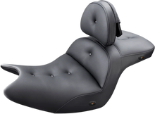 Load image into Gallery viewer, Saddlemen Seat - Roadsofa™ - With Backrest - Pillow Top - Black - Heated H18-07-181BRHCT - Main Product View