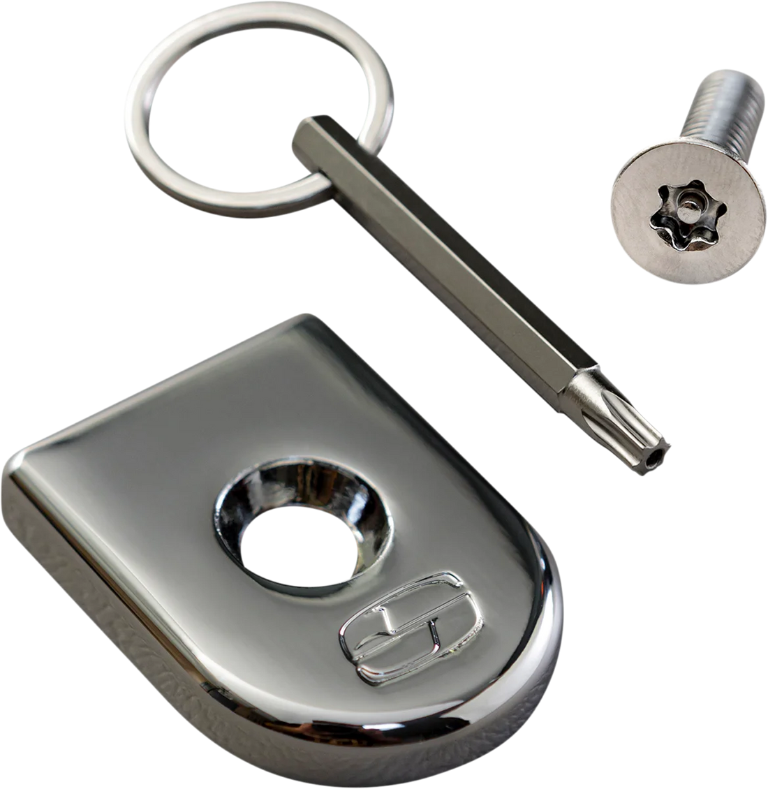 Saddlemen Security Seat Screw - Chrome 8910C - Side View
