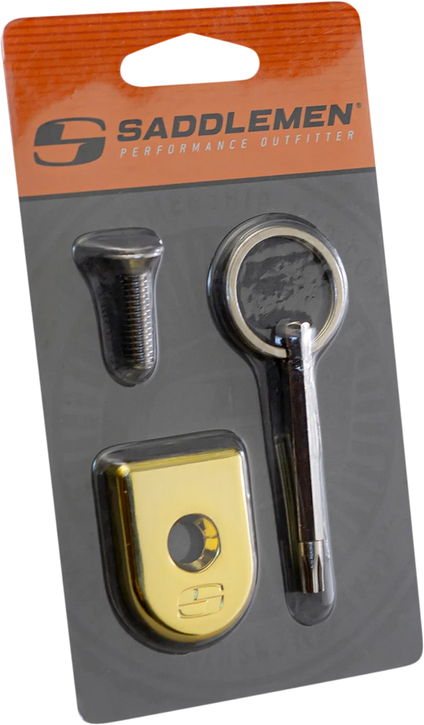 Saddlemen Security Seat Screw - Golden 8910GO - Side View