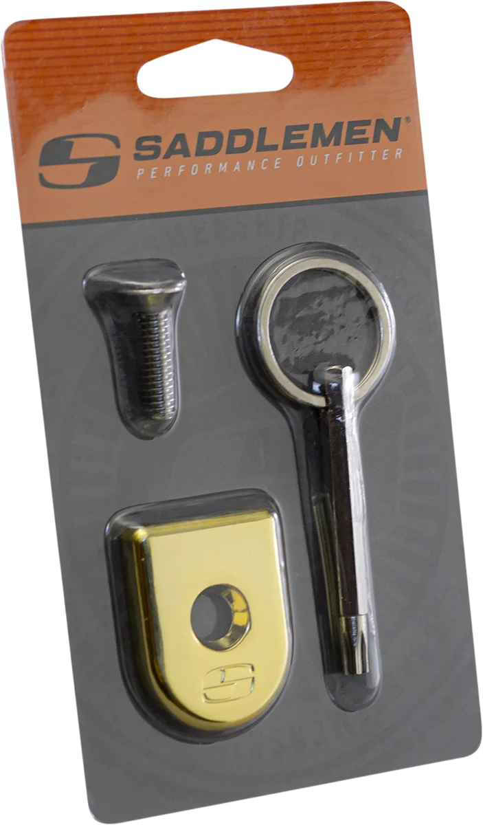 Saddlemen Security Seat Screw - Golden 8911GO - Side View