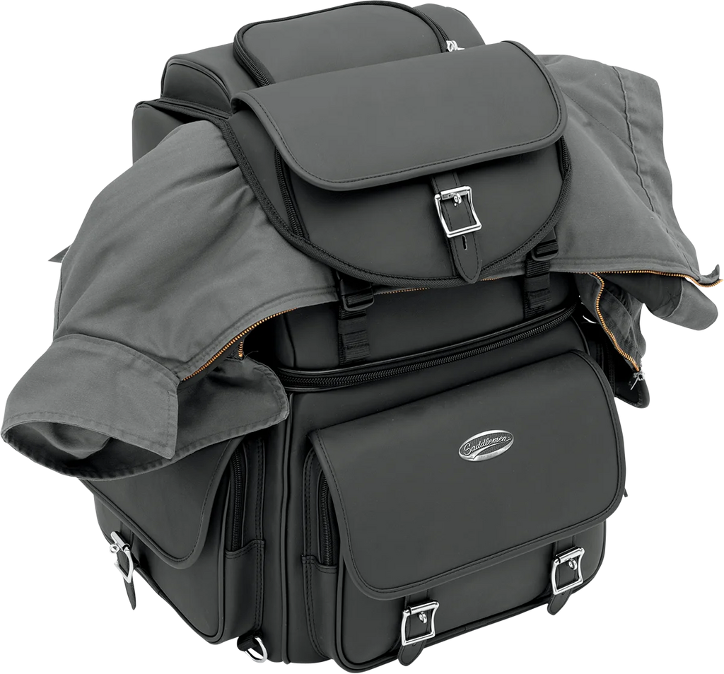Saddlemen Sissy Bar Bag - Black EX000440 - Side View
