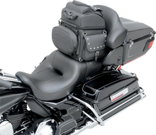 Load image into Gallery viewer, Saddlemen Sissy Bar Bag - Black Studded - Back View