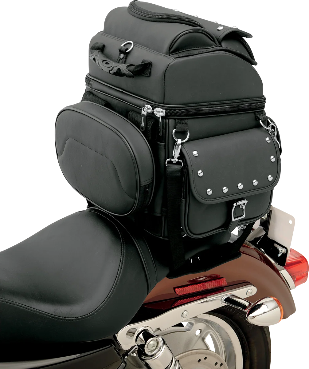 Saddlemen Sissy Bar Bag - Black Studded - Additional View 5