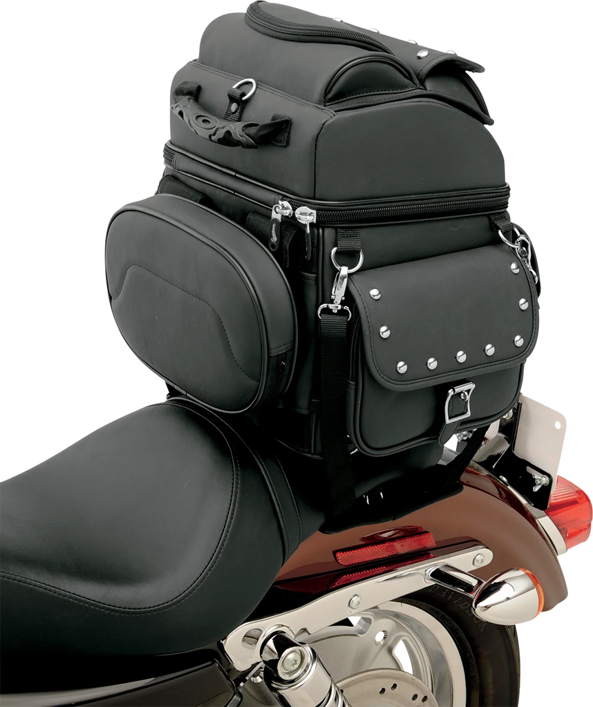 Saddlemen Sissy Bar Bag - Black Studded - Additional View 5