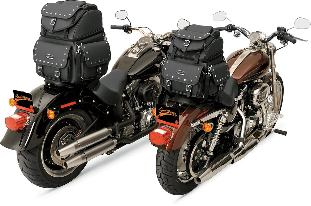 Saddlemen Sissy Bar Bag - Black Studded - Additional View 6