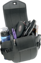 Load image into Gallery viewer, Saddlemen Sissy Bar Bag - Deluxe - Black - Side View