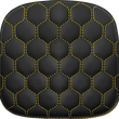 Load image into Gallery viewer, Saddlemen Sissy Bar Pad - Honeycomb - Gold Stitching 040749GOL - Main Product View