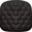 Load image into Gallery viewer, Saddlemen Sissy Bar Pad - Honeycomb - Red Stitching 040749RED - Main Product View