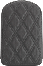 Load image into Gallery viewer, Saddlemen Sissy Bar Pad - Lattice Stitched - Black 0411SDC - Main Product View