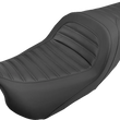 Load image into Gallery viewer, Saddlemen Slim Roll &amp; Pleat Seat - Black - '08-'23 FL 808-07B-161 - Main Product View