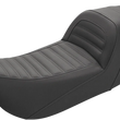 Load image into Gallery viewer, Saddlemen Slim Roll &amp; Pleat Seat - Black 897-07-161 - Main Product View