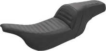 Load image into Gallery viewer, Saddlemen Slim Roll &amp; Pleat Seat - Black 897-07-161 - Main Product View