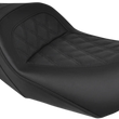 Load image into Gallery viewer, Saddlemen Slim Seat - Black - Lattice Stitch - '08-'23 FL 808-07B-162 - Side View