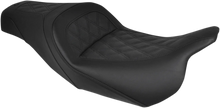 Load image into Gallery viewer, Saddlemen Slim Seat - Black - Lattice Stitch - '08-'23 FL 808-07B-162 - Side View