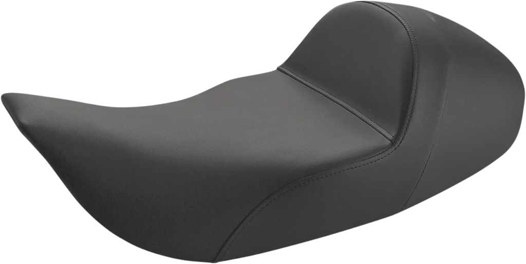 Saddlemen Solo Seat - Low - Plain - FLHT/FLTR '97-'07 897-07-0040 - Side View