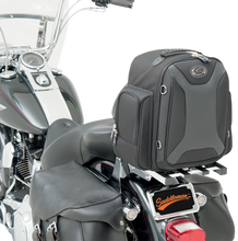Load image into Gallery viewer, Saddlemen Sport Sissy Bar Bag - Black EX000689 - Installation View