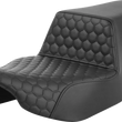 Load image into Gallery viewer, Saddlemen Step-Up Seat - Extended Reach - Front Honeycomb - Black Stitch - FL '23-'24 823-07-17800 - Main Product View