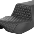 Load image into Gallery viewer, Saddlemen Step-Up Seat - Extended Reach - Front Honeycomb - Gray Stitch - FL '23-'24 823-07-17802 - Main Product View