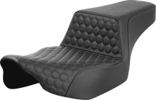 Load image into Gallery viewer, Saddlemen Step-Up Seat - Extended Reach - Front Honeycomb - Gray Stitch - FL '23-'24 823-07-17802 - Main Product View