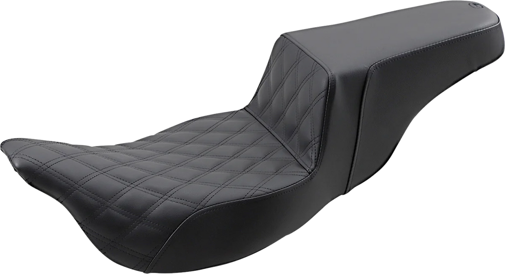 Saddlemen Step-Up Seat - Extended Reach - Front Lattice Stitch - FL '08-'23 808-07B-172E - Main Product View