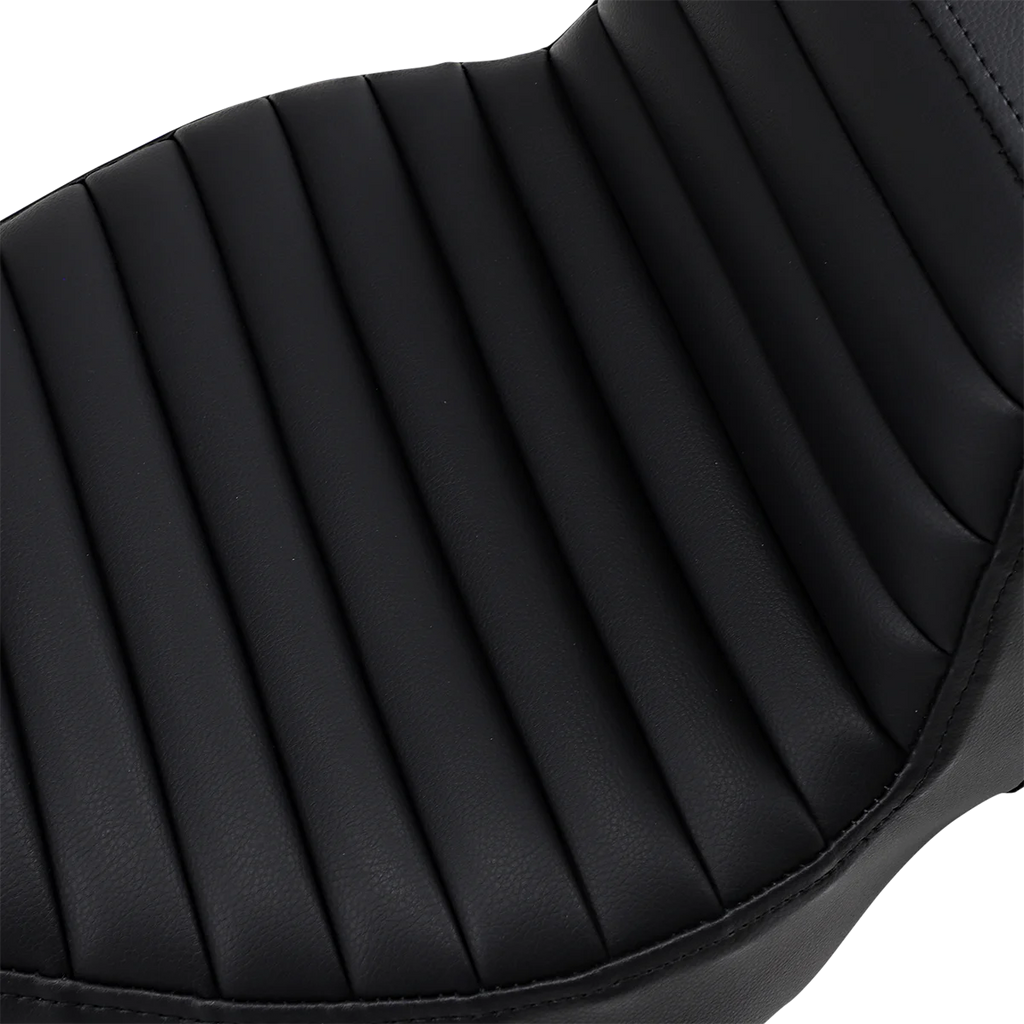 Saddlemen Step-Up Seat - Extended Reach - Tuck-n-Roll - Black - FL '08-'23 808-07B-171EXT - Side View