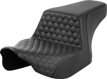 Load image into Gallery viewer, Saddlemen Step-Up Seat - Front Honeycomb - Gray Stitching - FL '23-'24 823-07-17702 - Main Product View
