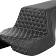 Load image into Gallery viewer, Saddlemen Step-Up Seat - Front Honeycomb - Silver Stitching - FL '23-'24 823-07-17705 - Main Product View