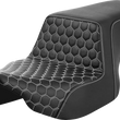 Load image into Gallery viewer, Saddlemen Step-Up Seat - Front Honeycomb - White Stitching - FL '23-'24 823-07-17706 - Main Product View