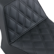 Load image into Gallery viewer, Saddlemen Step-Up Seat - Front Lattice Stitch - Black - Bolt '13-'20 Y13-16-172 - Side View