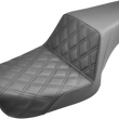 Load image into Gallery viewer, Saddlemen Step-Up Seat - Front Lattice Stitch - Black - Dyna 804-04-172 - Main Product View