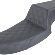 Load image into Gallery viewer, Saddlemen Step-Up Seat - Front Lattice Stitch - Black - Dyna 891-04-172 - Main Product View
