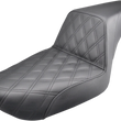 Load image into Gallery viewer, Saddlemen Step-Up Seat - Front Lattice Stitch - Black - Dyna 896-04-172 - Main Product View