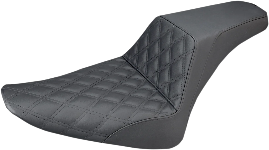 Saddlemen Step-Up Seat - Front Lattice Stitch - Black - FLS 812-26-172 - Main Product View