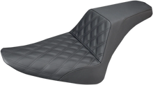 Load image into Gallery viewer, Saddlemen Step-Up Seat - Front Lattice Stitch - Black - FLS 812-26-172 - Main Product View
