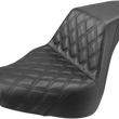 Load image into Gallery viewer, Saddlemen Step-Up Seat - Front Lattice Stitch - Black - FXBR/S '18-'20 818-31-172 - Main Product View
