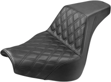 Load image into Gallery viewer, Saddlemen Step-Up Seat - Front Lattice Stitch - Black - FXBR/S '18-'20 818-31-172 - Main Product View