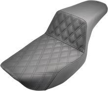Load image into Gallery viewer, Saddlemen Step-Up Seat - Front Lattice Stitch - Black - FXR 882-09-172 - Main Product View