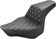 Load image into Gallery viewer, Saddlemen Step-Up Seat - Front Lattice Stitch - Black - FXSB 813-27-172 - Main Product View