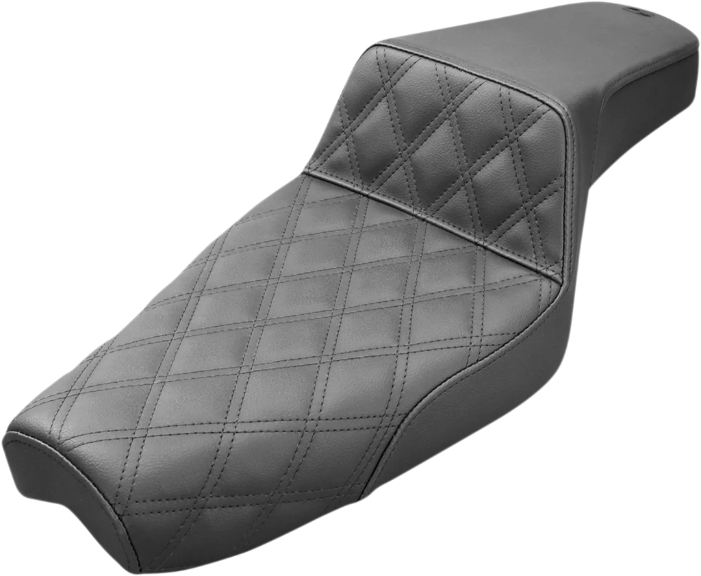 Saddlemen Step-Up Seat - Front Lattice Stitch - Black - XL 807-03-172 - Main Product View