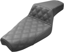 Load image into Gallery viewer, Saddlemen Step-Up Seat - Front Lattice Stitch - Black - XL 807-03-172 - Main Product View