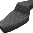 Load image into Gallery viewer, Saddlemen Step-Up Seat - Front Lattice Stitch - Black - XL 879-03-172 - Main Product View