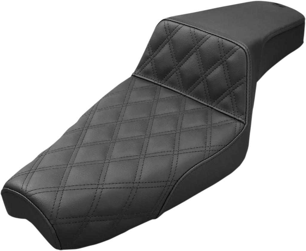 Saddlemen Step-Up Seat - Front Lattice Stitch - Black - XL 879-03-172 - Main Product View