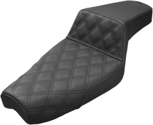 Load image into Gallery viewer, Saddlemen Step-Up Seat - Front Lattice Stitch - Black - XL 879-03-172 - Main Product View