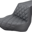 Load image into Gallery viewer, Saddlemen Step-Up Seat - Front Lattice Stitch - Black 818-29-172 - Main Product View